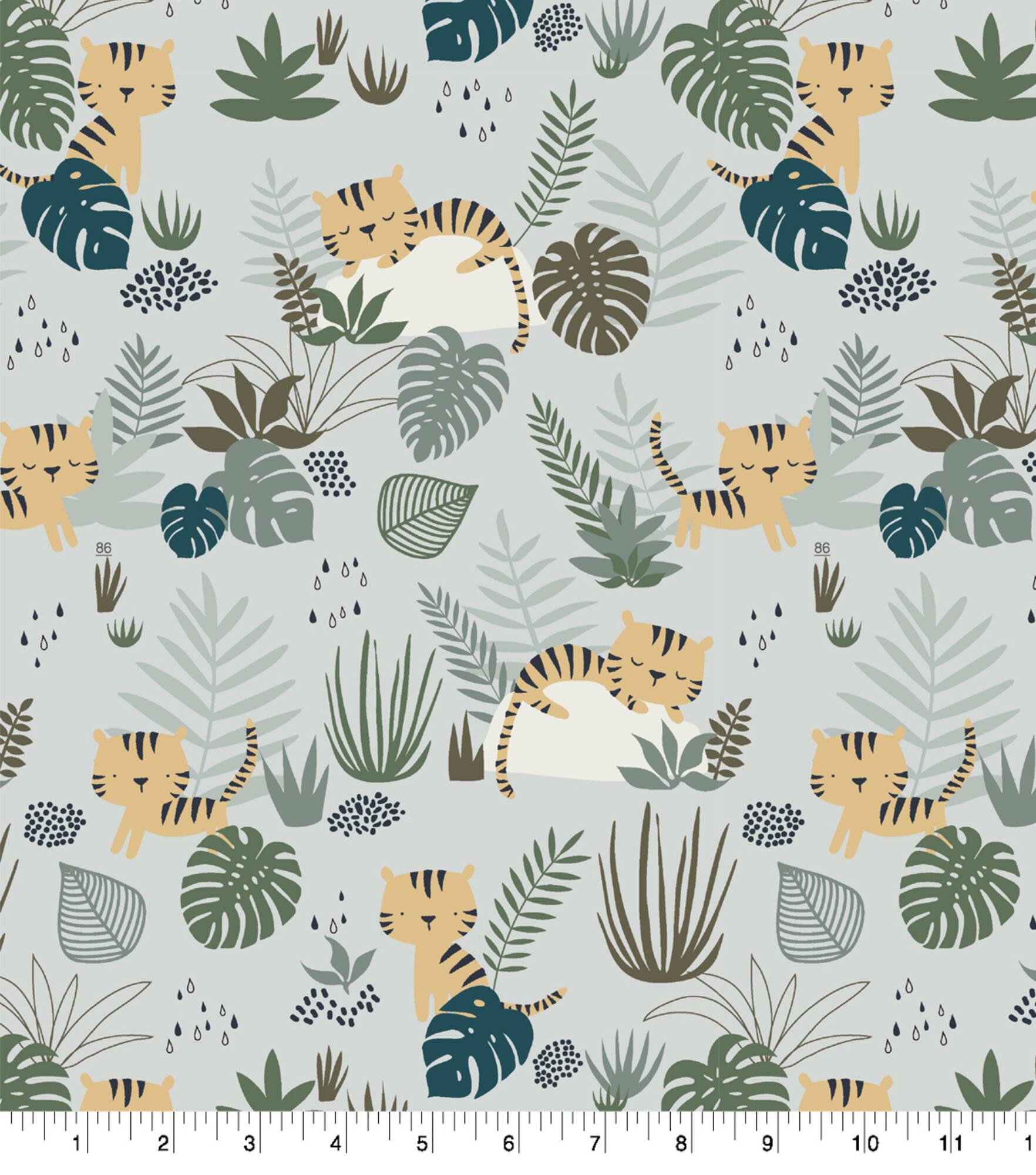 Springs Creative Stay Wild Walk in the Jungle Cotton Fabric